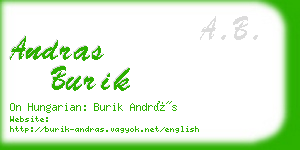 andras burik business card